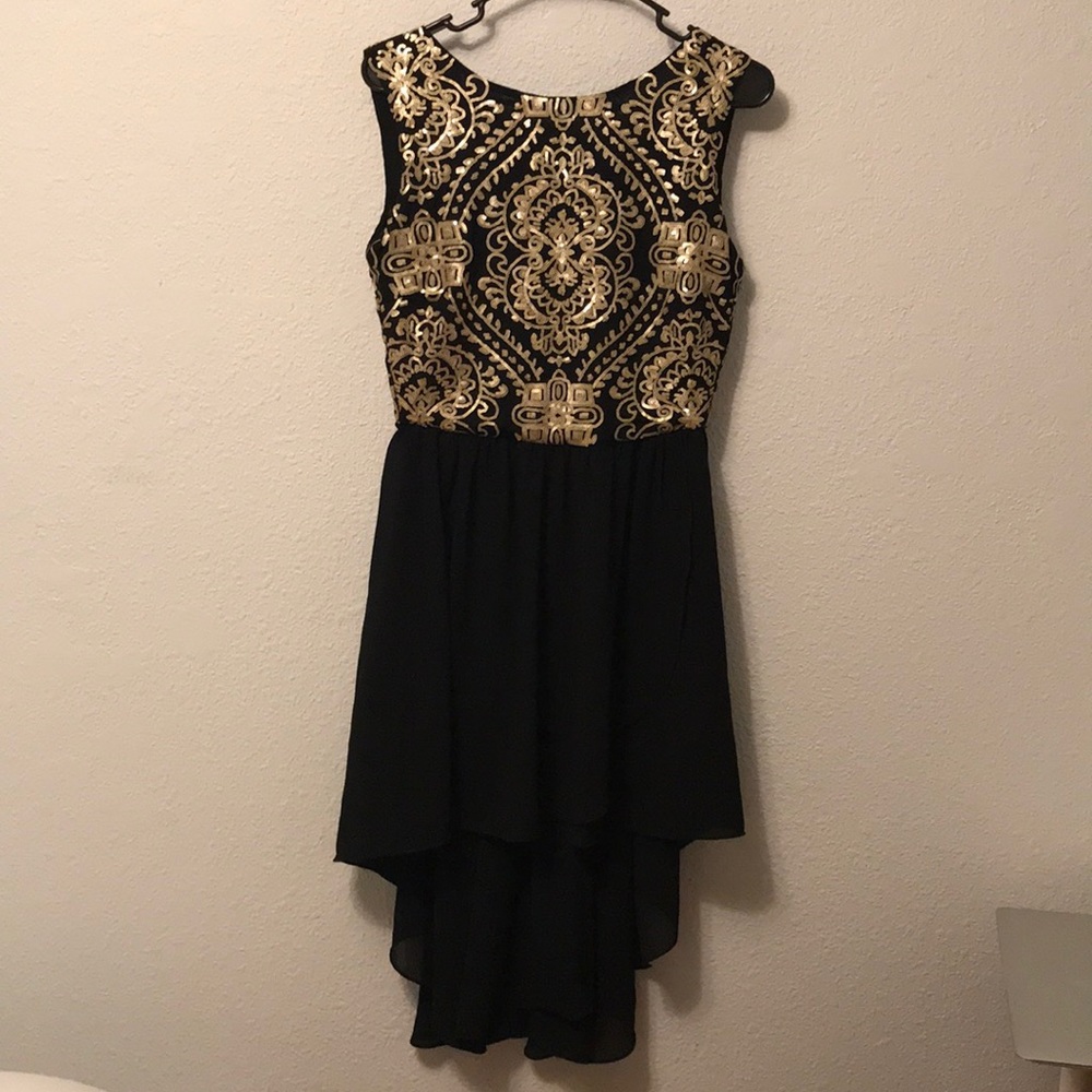 - Sequined High Low Festive dress